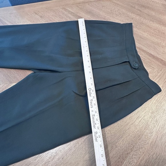 Kasper ASL Petite Black Leopard Trim Double Breasted Blazer Pants Suit Set 6P - Picture 9 of 13